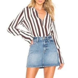 Frame denim skirt majorelle